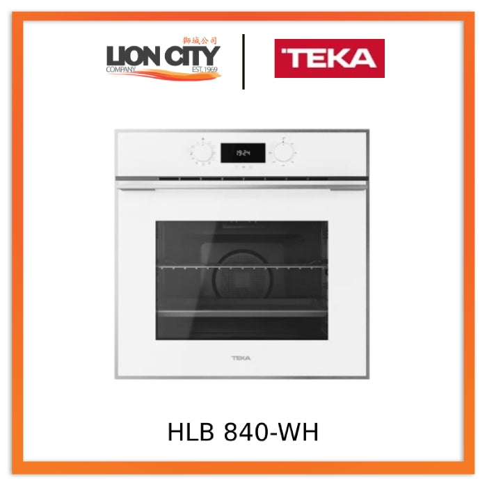 Teka HLB 840 WH-SS Multifunction Oven With 9 Cooking Functions and Hydroclean System