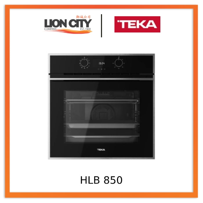 Teka HLB 850 BK-SS Multifunction Oven With 9 Cooking Functions, Softclose and Hydroclean System