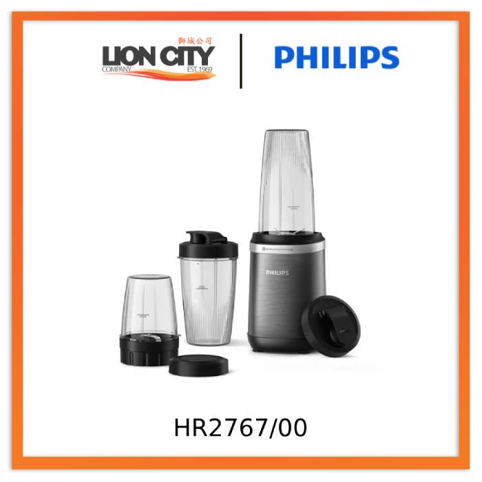 Philips HR2767/00 5000 Series Blender - Black & Stainless steel