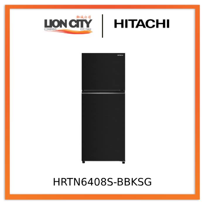 Hitachi HRTN6408S-XSG/BBKSG 374L 2-Door Fridge