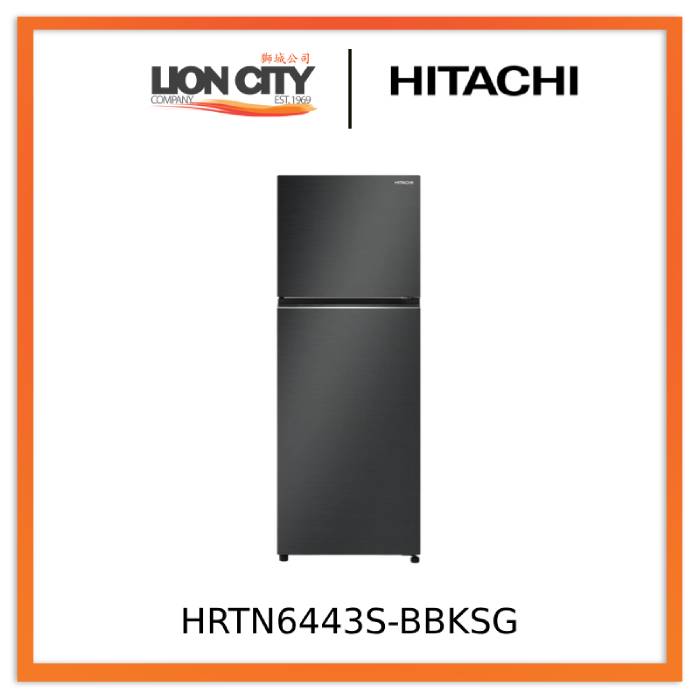 Hitachi HRTN6443S-XSG/BBKSG/PWHSG 409L 2-Door Fridge