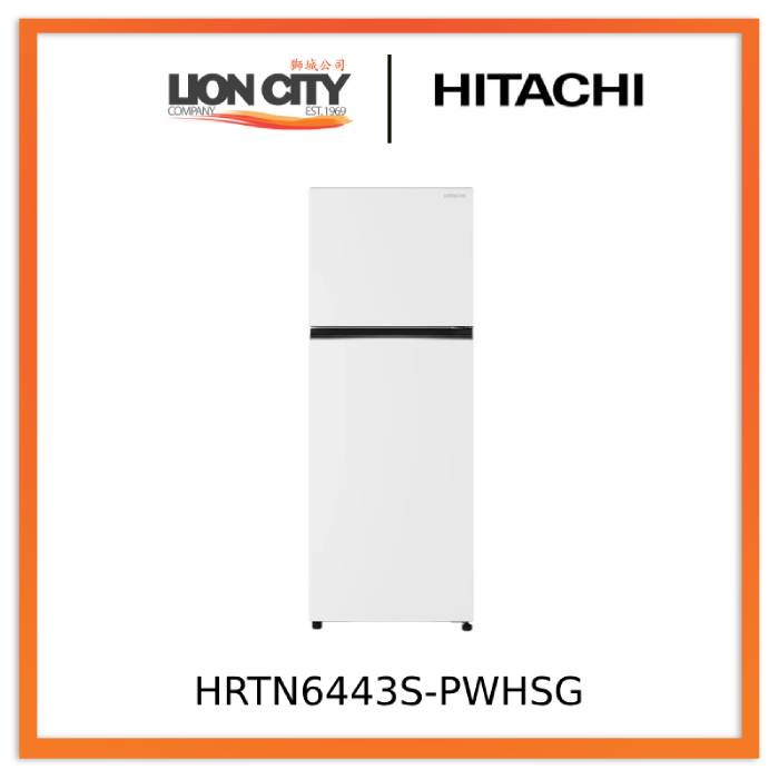 Hitachi HRTN6443S-XSG/BBKSG/PWHSG 409L 2-Door Fridge