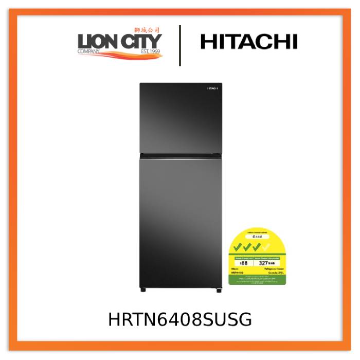 Hitachi HRTN6408SUSG 2 Door Refrigerator