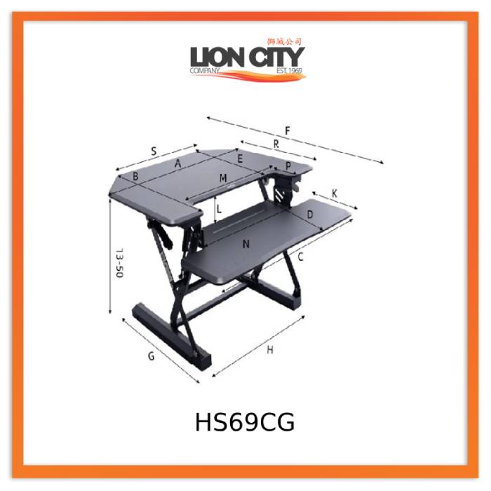 Standing Desktop Elevating Workbench Folding Computer Desk Standing Workstation Computer Stand