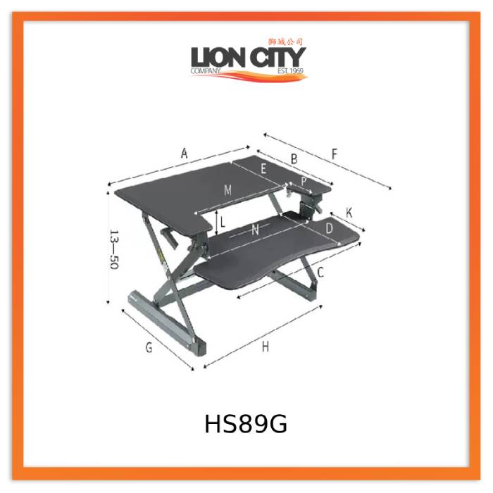 Standing Desktop Elevating Workbench Folding Computer Desk Standing Workstation Computer Stand