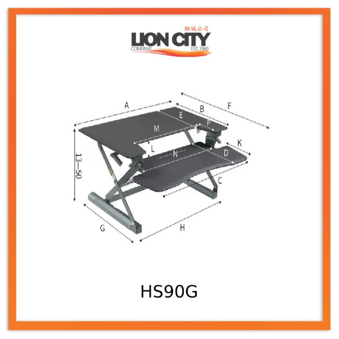 Standing Desktop Elevating Workbench Folding Computer Desk Standing Workstation Computer Stand