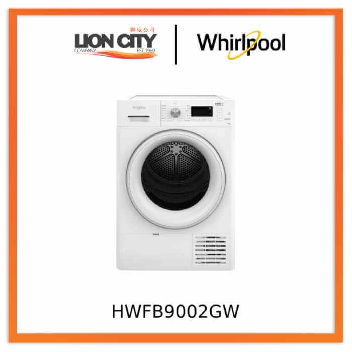 Whirlpool HWFB9002GW 9kg FreshCare+ Heat Pump Dryer