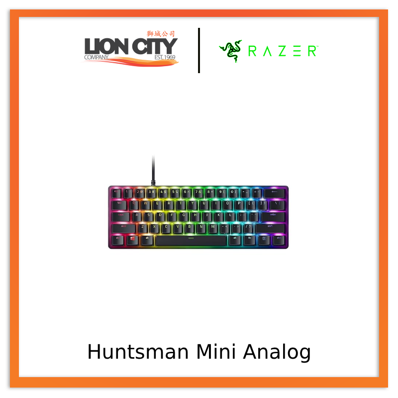 Razer Huntsman Mini - 60% Optical Gaming Keyboard (Linear Red Switch) - FRML Packaging