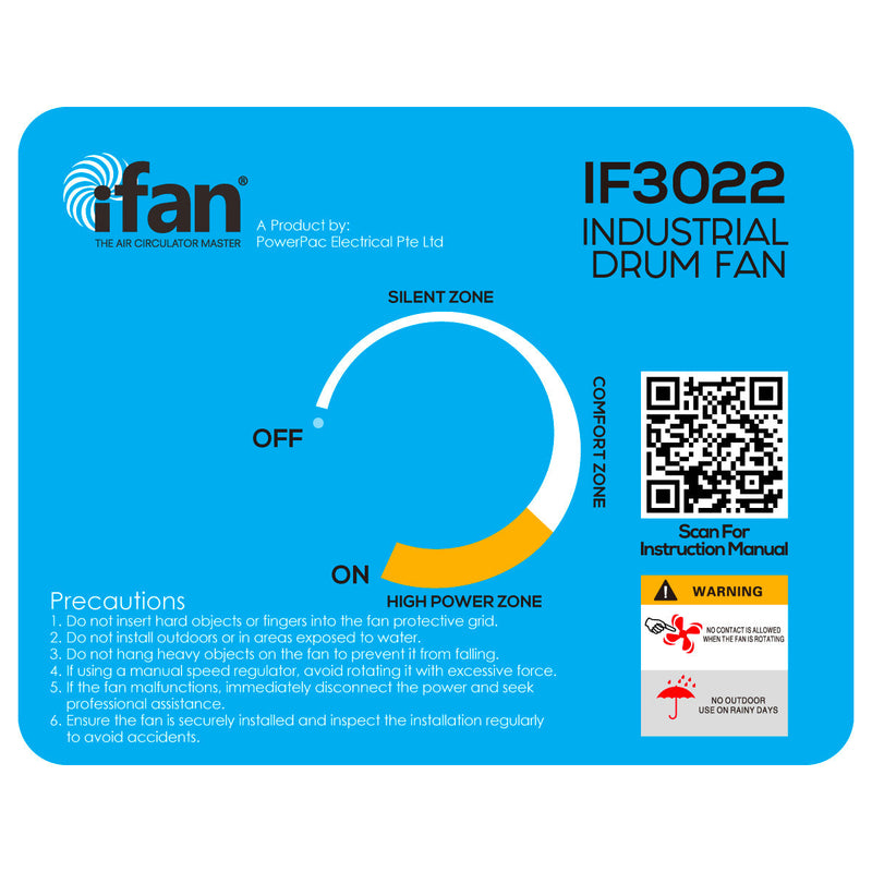 iFan 30" Industrial Drum Fan IF3022