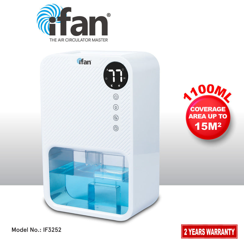 iFan 1.1L Electric Mini Dehumidifier IF3252