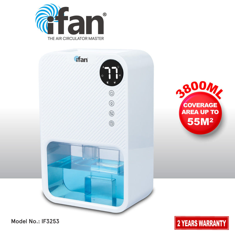 iFan 3.8L Electric Mini Dehumidifier IF3253