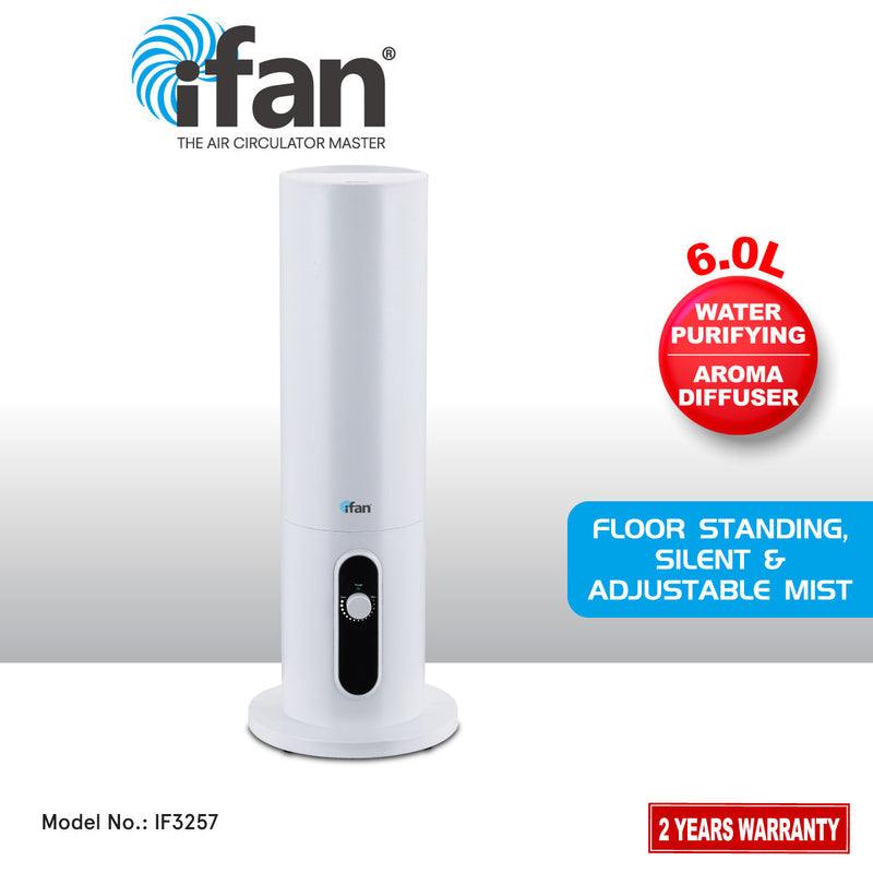 iFan 6L Floor Standing Ultrasonic Mist Humidifier IF3257