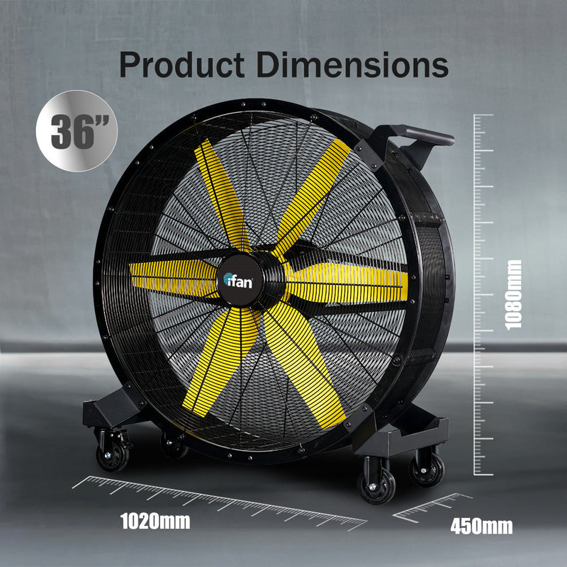 iFan 90cm Industrial Drum Fan IF3622