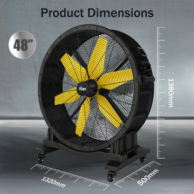 iFan 48” DC Motor Industrial Drum Fan IF4822