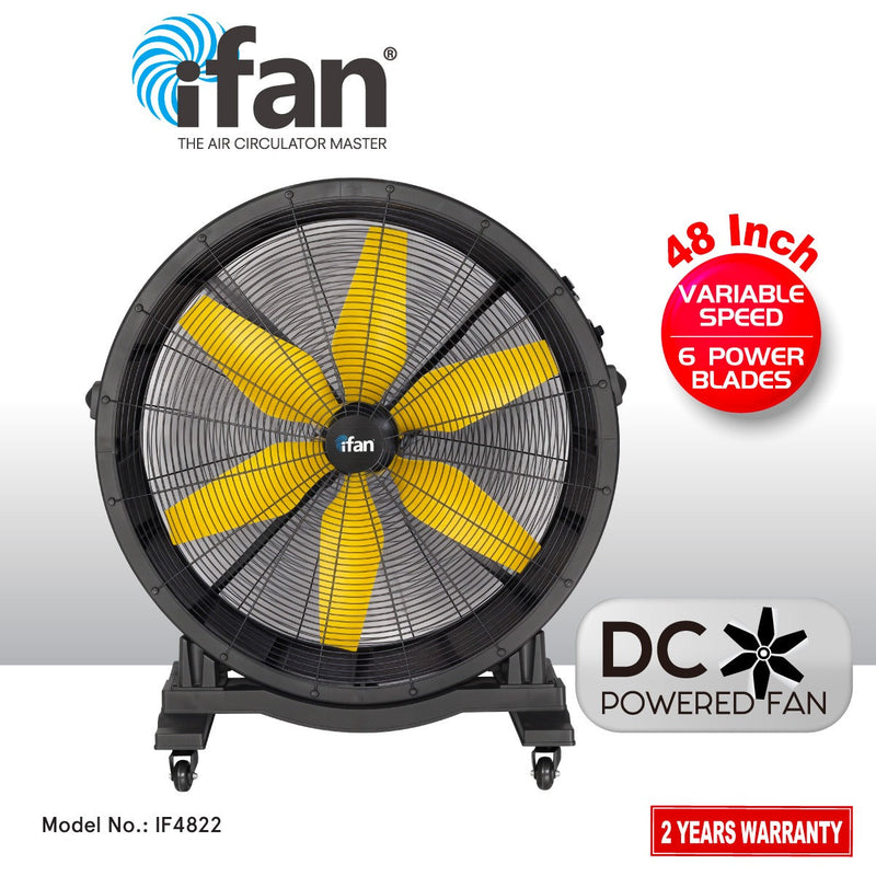 iFan 48” DC Motor Industrial Drum Fan IF4822