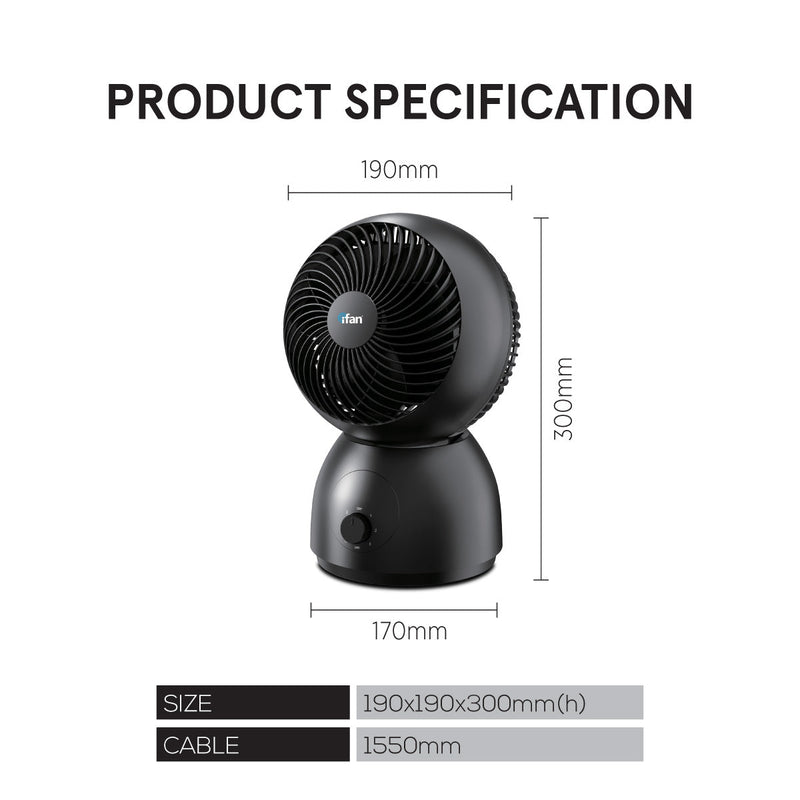 iFan 8" Air Circulator Fan IF7403