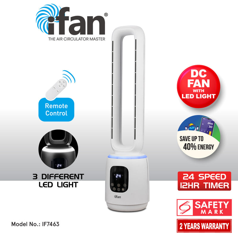 PowerPac iFAN DC Bladeless Tower Fan IF7463