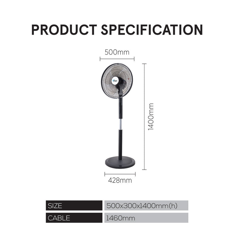 iFan 18" DC Motor Stand Fan IF7468
