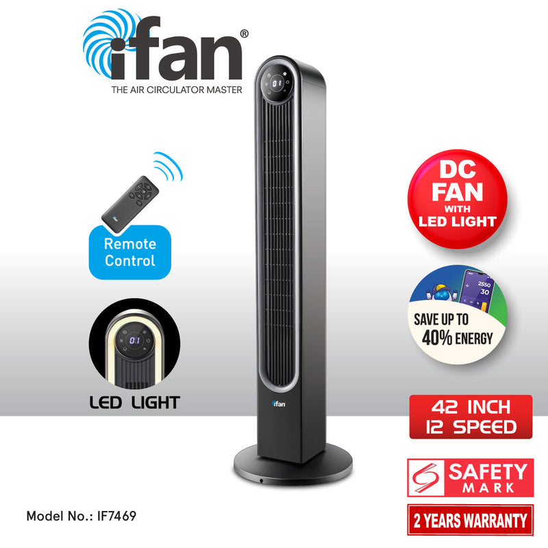 PowerPac iFan Bladeless Tower Fan IF7469