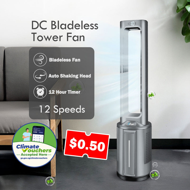 iFan DC Bladeless Tower Fan IF7477