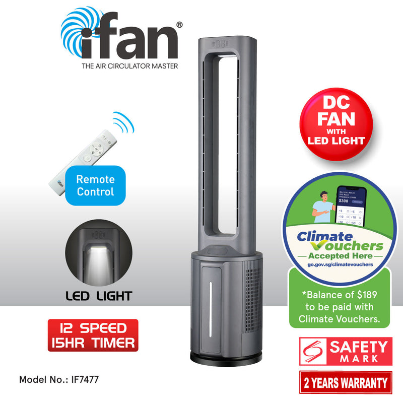 iFan DC Bladeless Tower Fan IF7477