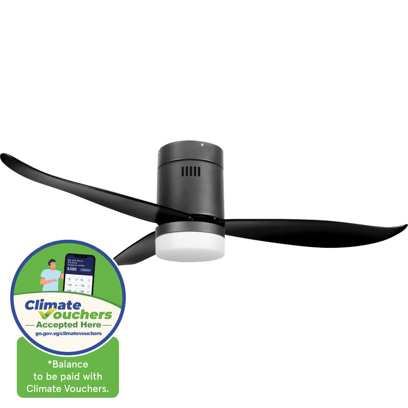 PowerPac iFan 46" DC Motor Ceiling Fan IF8346DGBK