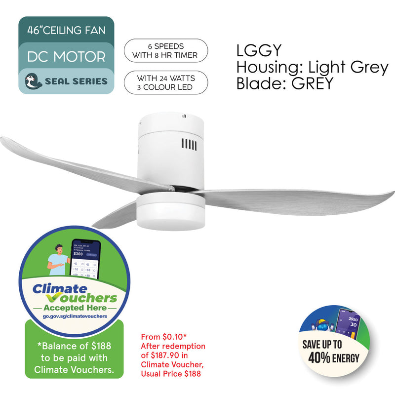 iFan 46-Inch DC Motor Ceiling Fan IF8346