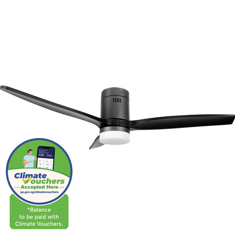 iFan 52" DC Motor Ceiling Fan IF8352DGBK