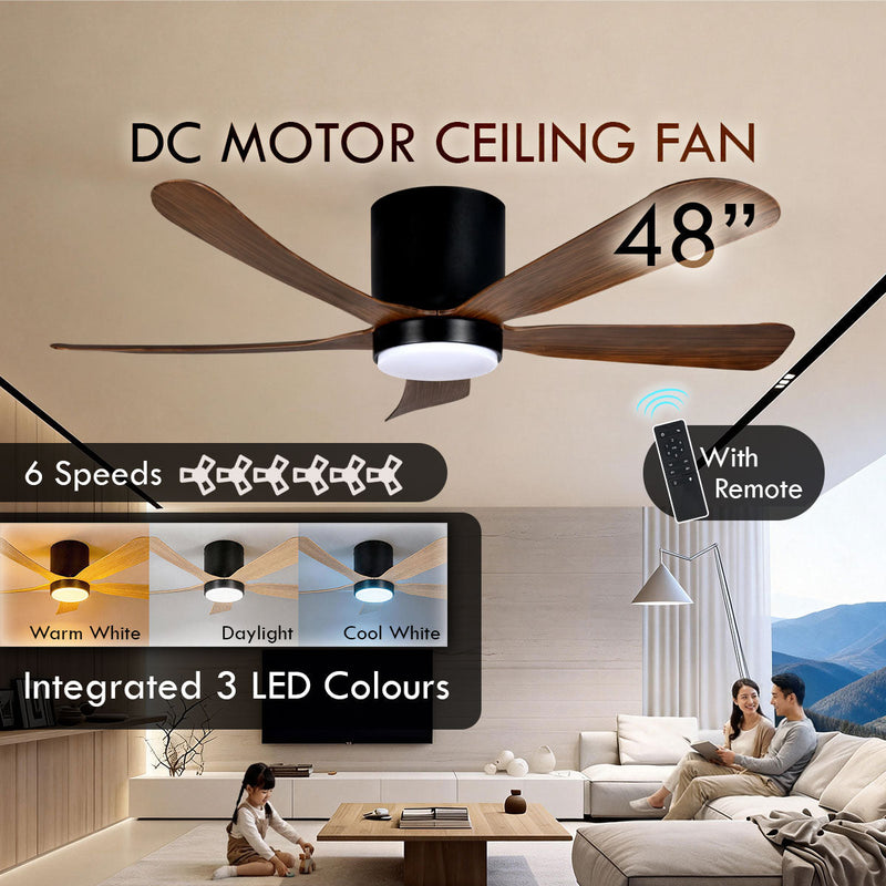 iFan 48-Inch DC Motor Ceiling Fan IF8548DGLW