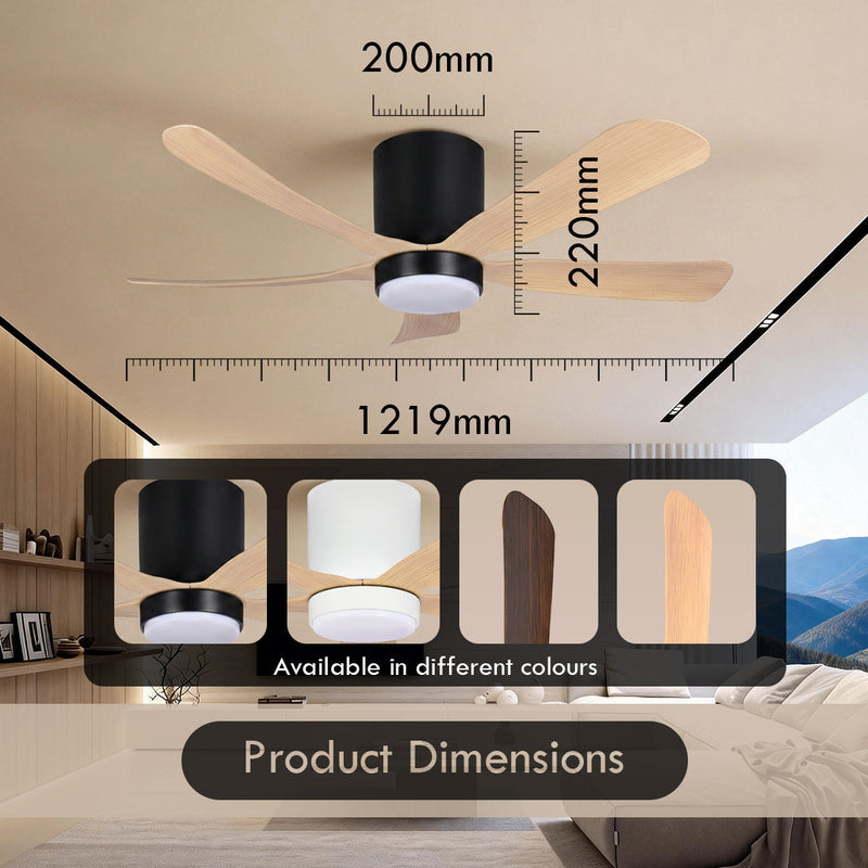 iFan 48-Inch DC Motor Ceiling Fan IF8548DGLW