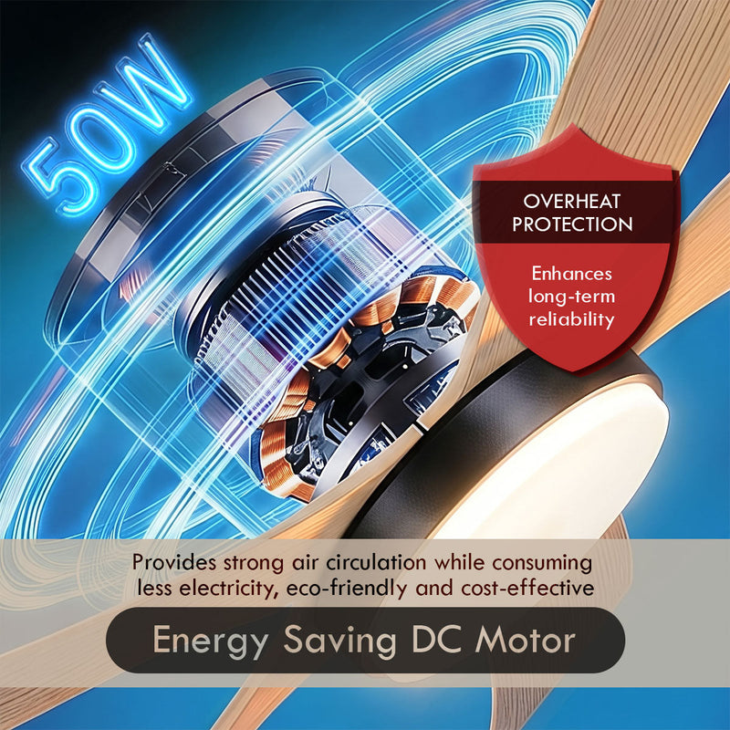 iFan 56-Inch DC Motor Ceiling Fan IF8556LGLW