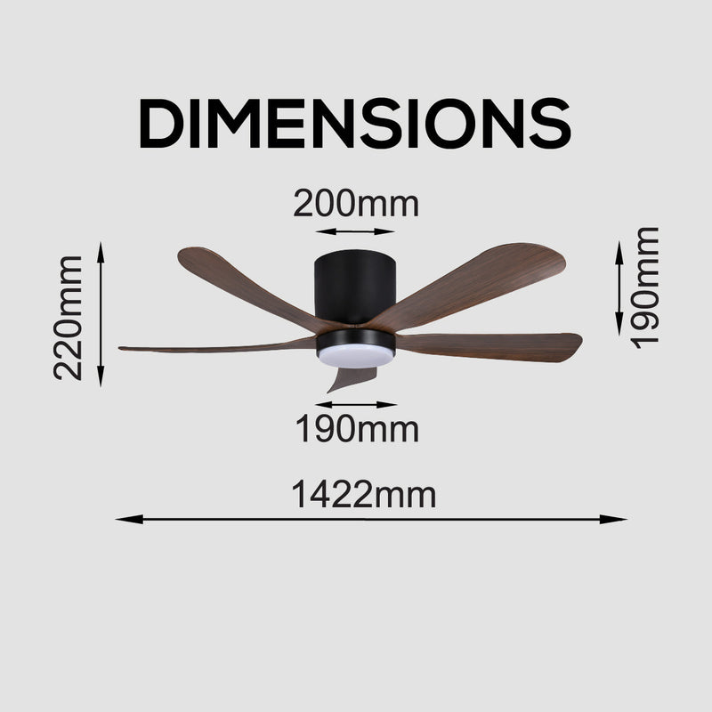 iFan 56-Inch DC Motor Ceiling Fan IF8556LGLW