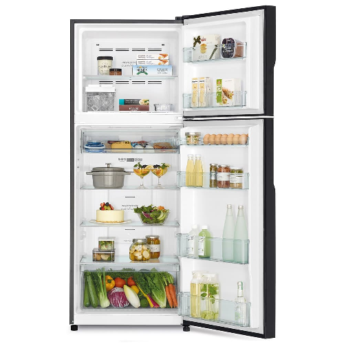 Hitachi R-V480P8MS-BSL/GBK/PWH 407L 2-Door Fridge (3 Ticks)