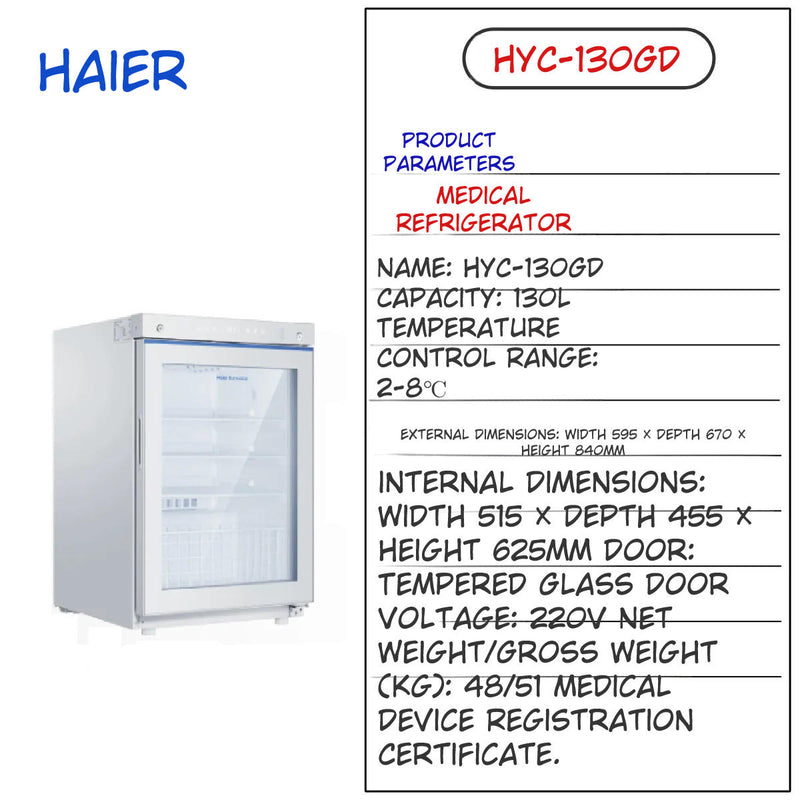 Haier Medical Refrigerator with Temperature Lock *ASK for QUOTE*