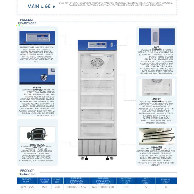 Haier Medical Refrigerator with Temperature Lock *ASK for QUOTE*