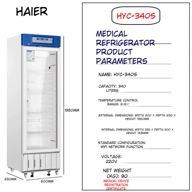 Haier Medical Refrigerator with Temperature Lock *ASK for QUOTE*