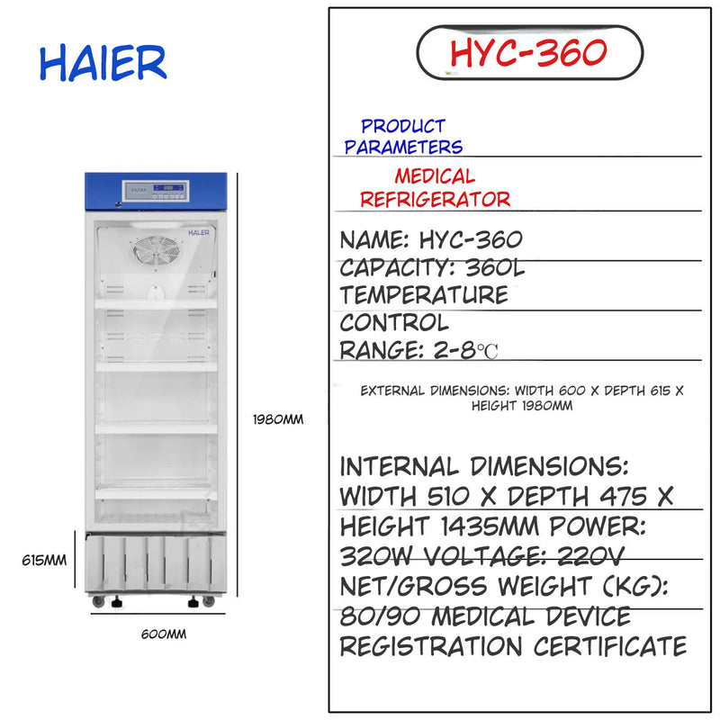 Haier Medical Refrigerator with Temperature Lock *ASK for QUOTE*