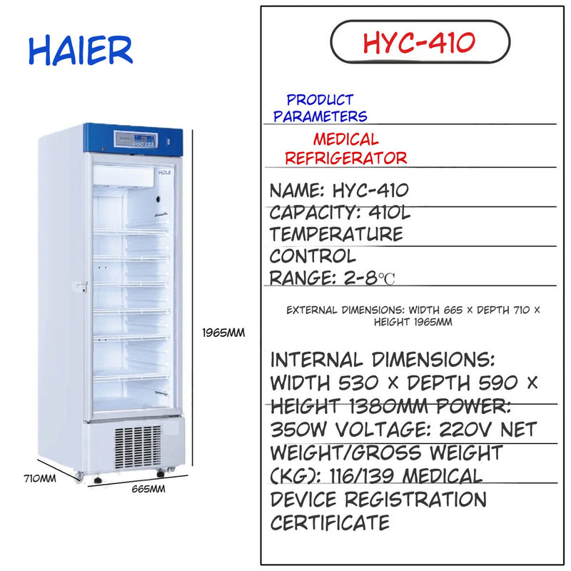 Haier Medical Refrigerator with Temperature Lock *ASK for QUOTE*