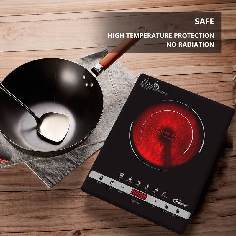 PowerPac 2000W Ceramic Infrared Cooker PPIC836