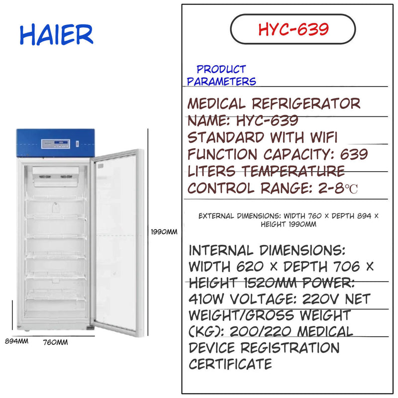 Haier Medical Refrigerator with Temperature Lock *ASK for QUOTE*