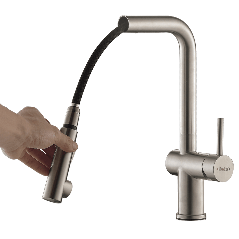 Rubine FEAST Kitchen Sink and INOX Faucet Bundle