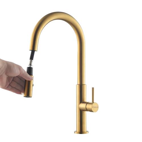 Rubine Inox Pull-Out Spray Sink Mixer/ Cold Tap Inox 7743PS GD