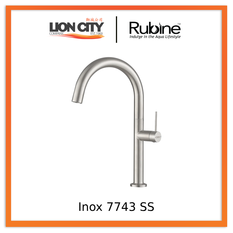 Rubine Inox Sink Mixer/Cold Tap Inox 7743 SS