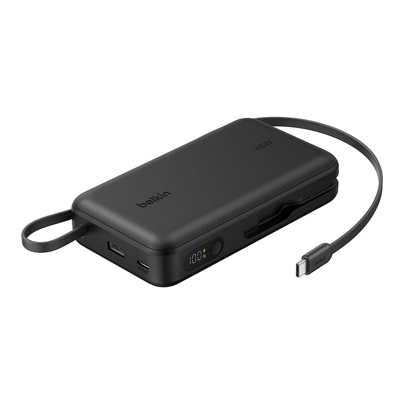Belkin UltraCharge Power Bank 20K with Integrated Cable Black
