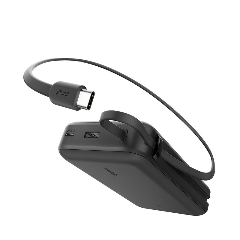 Belkin UltraCharge Power Bank 20K with Integrated Cable Black