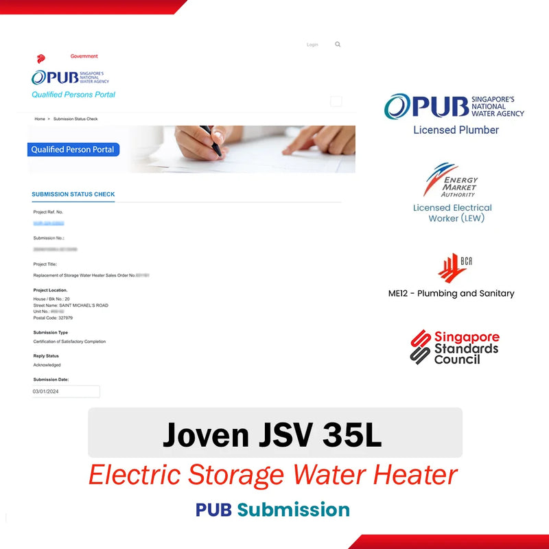 Joven 35L Storage Water Heater JSV 35L