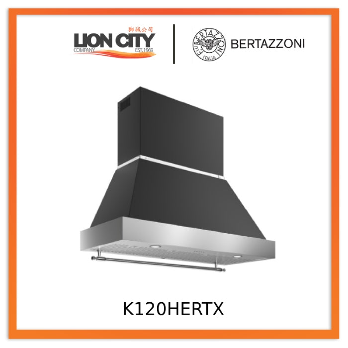 Bertazzoni K120HERTX + KC48HERTAV 120cm Heritage Wall Mounted Hood
