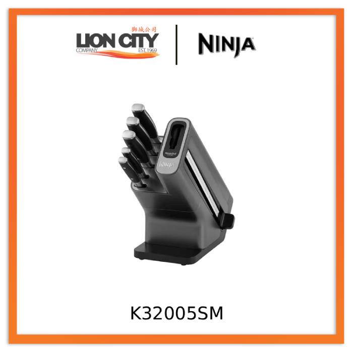 Ninja K32005SM Foodi NeverDull Premium 5 Piece Knife Block Set