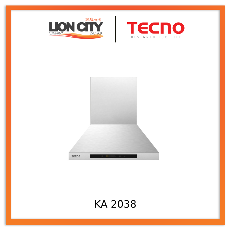 Tecno Uno KA 2038 / 60 Chimney Hood Stainless Steel 60cm, Touch Control