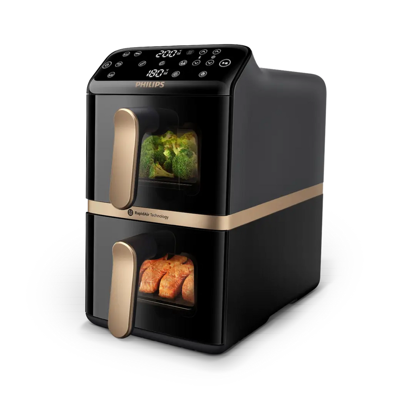Philips 4000 Series Stacked Dual Basket Airfryer NA462/79